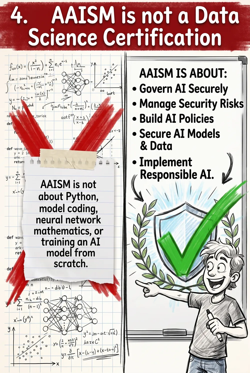 4. AAISM Is Not a Data Science Certification