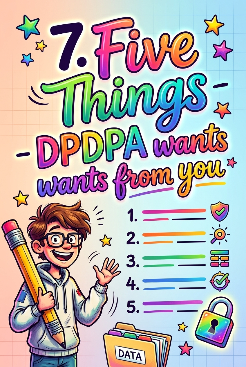7. Five Things DPDPA Wants from You